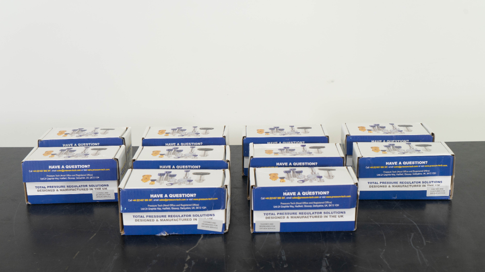 Image of Unused Pressure Tech Medium-Flow Pressure 316L Regulators - Quantity 10